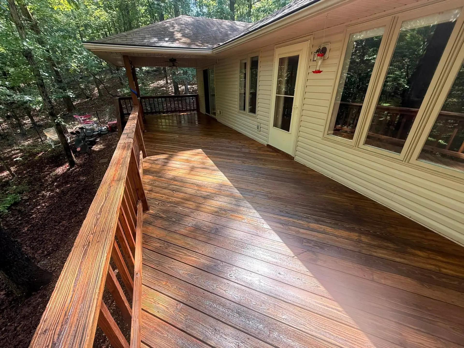 Deck cleaning