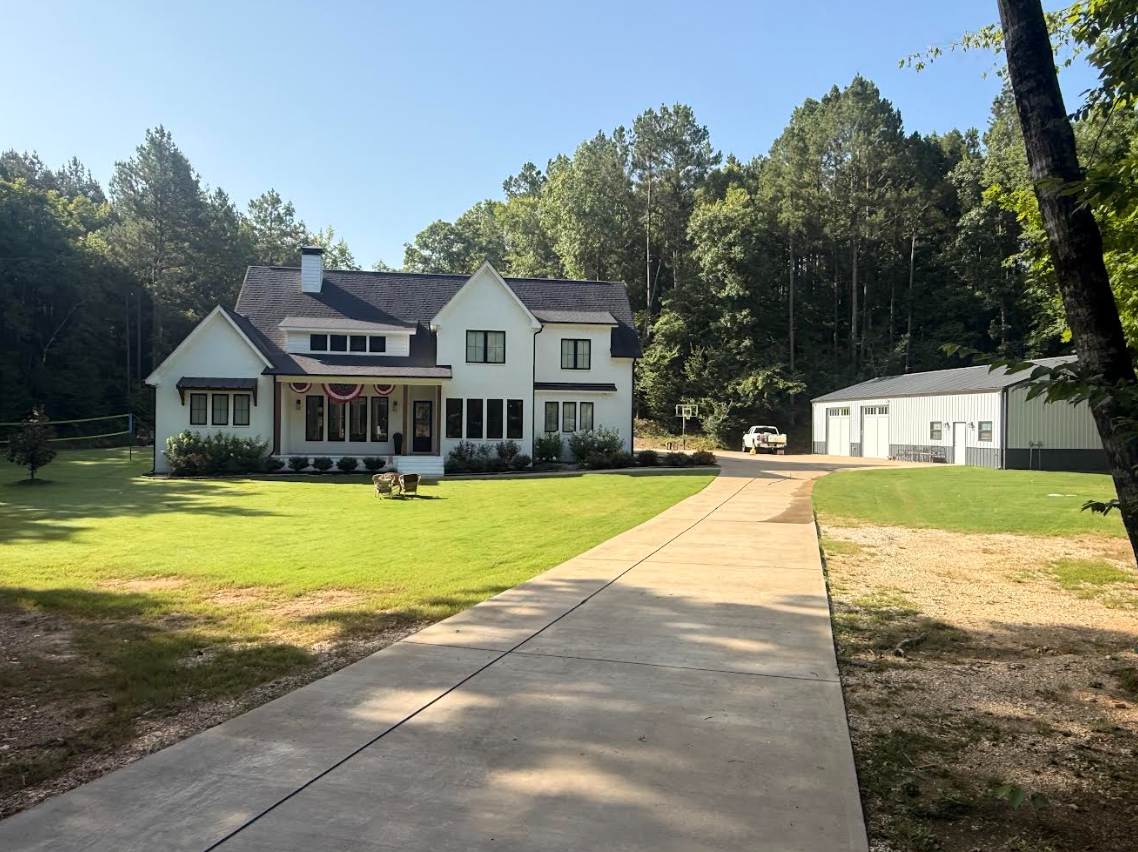 House washing — siding cleaned